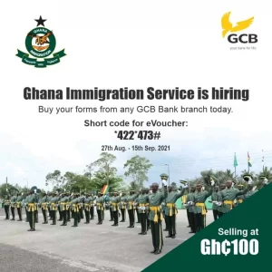 Ghana Immigration Service e-Voucher Price