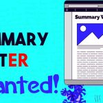 Job Vacancy For Summary Writer/Author